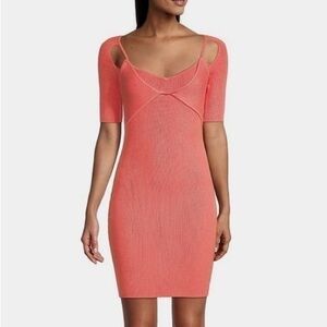 Sleek and Stylish: NWT Guess  Madison Short-Sleeve Cami Rib Mini Dress - Size S